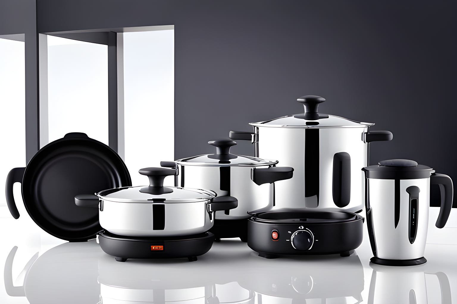 Background of kitchen appliances