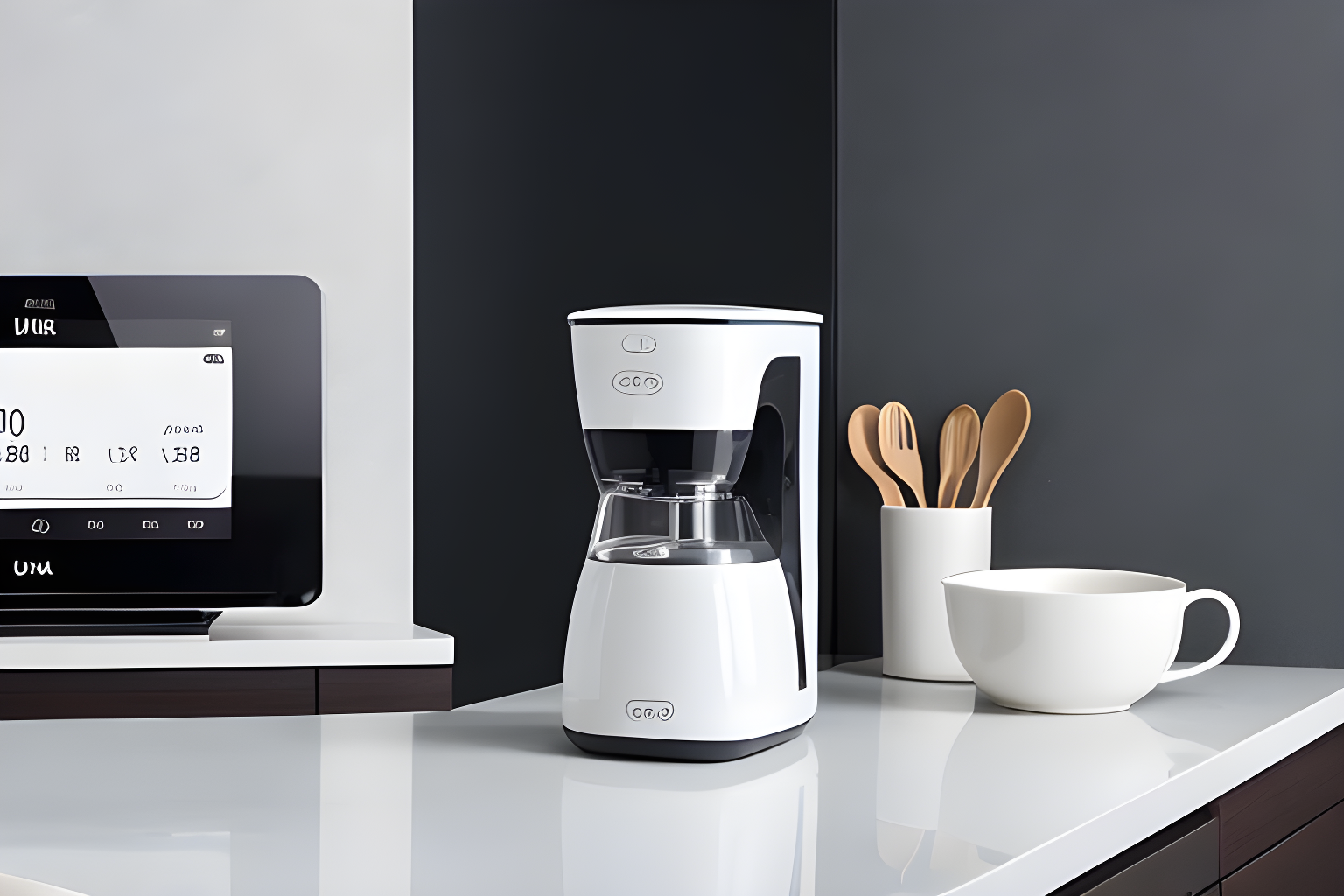 Background of kitchen appliances